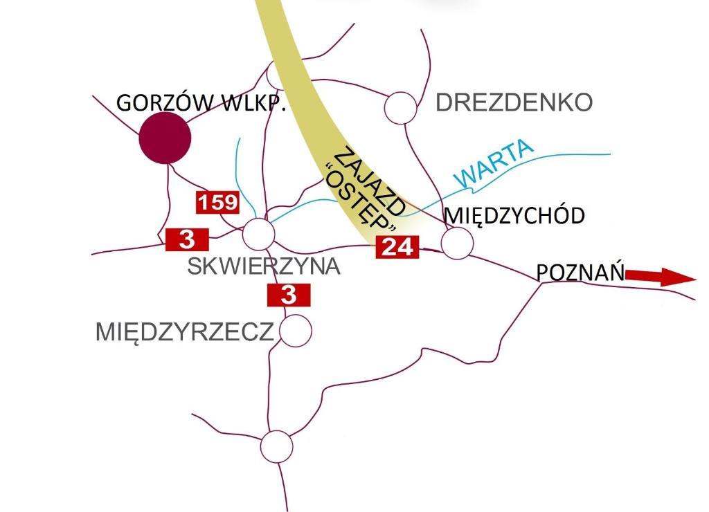 Zajazd Ostep Gorzyń Exterior foto